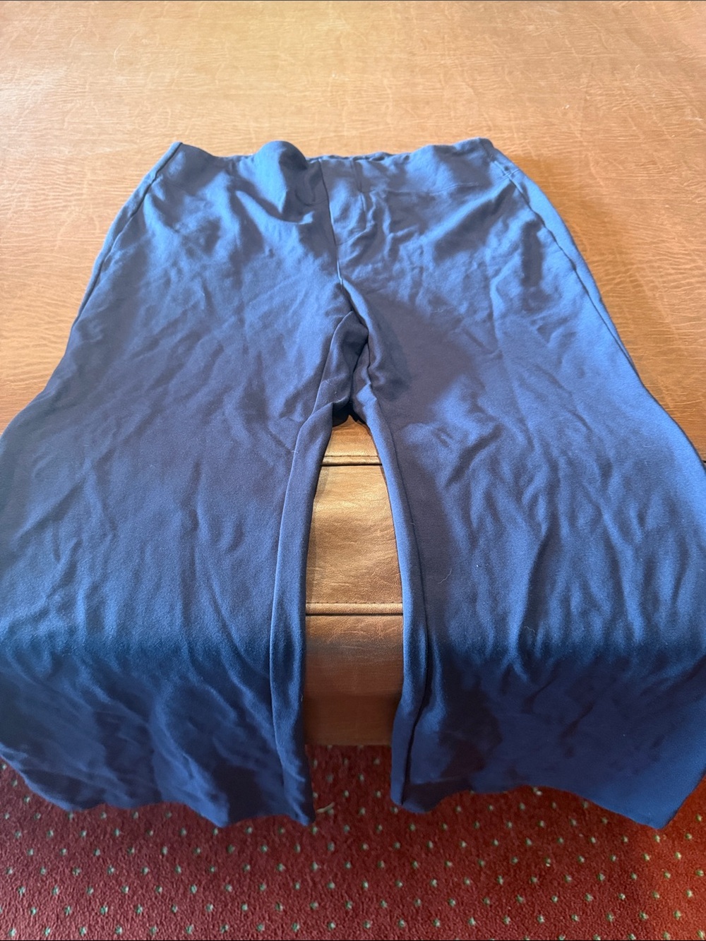 HALARA Navy Blue Wide-Leg Pants